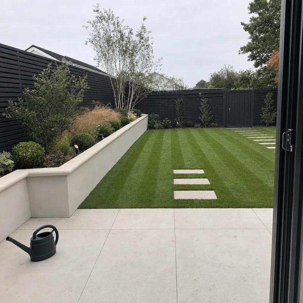 Landscaped garden and terrace Landscaped garden and terrace